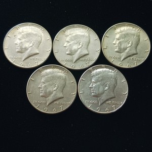 Nice lot of (5) 1967 Kennedy Half Dollars