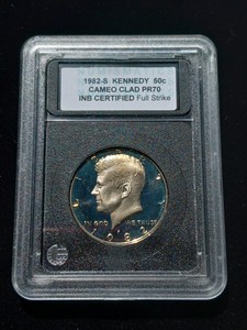 1982-S Kennedy Half Dollar, featuring a cameo proof finish