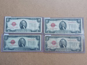 Lot of (4)  Series of 1928 G $2 United States Legal Tender Notes