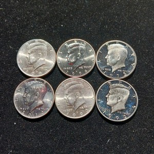 Collection of (6) Very Clean Kennedy Half Dollars - Mixed Vintage Dates