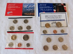 2006 United States Mint Uncirculated Coin Set  Denver & Philadelphia Mints (20 Coins Total)
