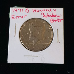 1971-D Kennedy Half Dollar  Noted Rotated Die Error Variety