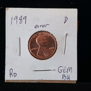 1989 Lincoln Penny with possible error