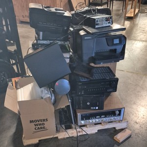 pallet of electronics