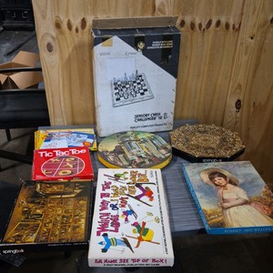 vintage games and puzzles