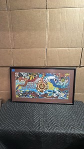 A vintage Indigenous Australian collaborative print titled Heart of My People