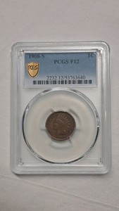 1908-S PCGS GRADED INDIAN HEAD PENNY, SUPER RARE.  NO RESERVE