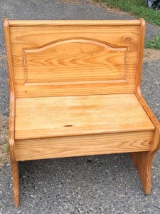 PINE FOLD TOP BENCH SEAT