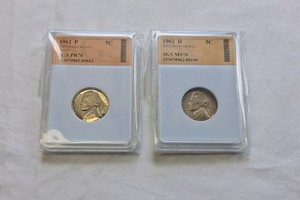 2 GRADED JEFFERSON NICKLES