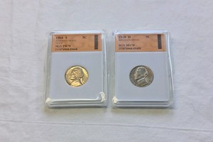 1968 GRADED JEFFERSON NICKELS