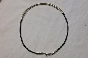 29 GRAM STERLING SILVER NECKLACE WITH LEATHER