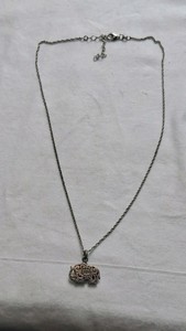 STERLING SILVER NECKLACE AND PENDANT, BOTH MARKED