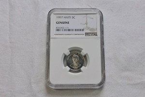 NGC 1997 HATTI 5C COIN IN HARD CASE
