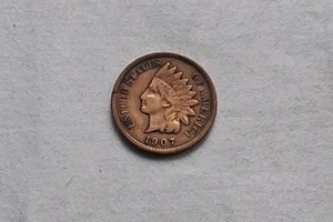 1907 INDIAN HAD PENNY, NICE RED COLOR