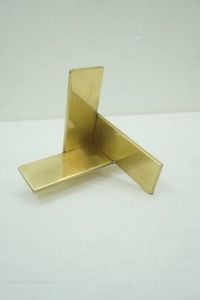 polished brass brackets