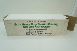 8 MIL Heavy Duty Black plastic sheeting