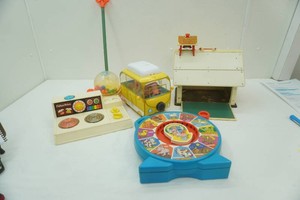 Vintage Toys with Tote