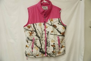 Ladies 2XL Pink and Camo Vest