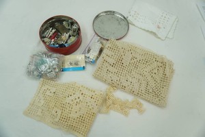Crochet Doilies, Buttons, Tote and More