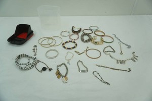 Jewelry Lot with Container