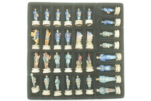 Chessmans Civil War Chess Set. Hand painted Figurines