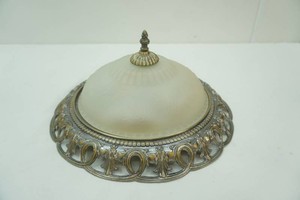 Restored Antique Light Fixture and Matching Chandelier