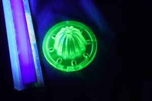 Vintage Uranium Glass & Black Onyx Glass
