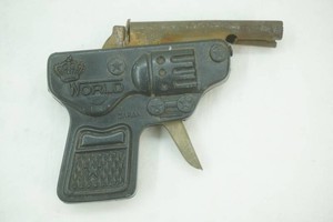 1960s WORLD Double Barrel Cap Gun. Works