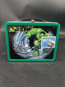Marvel Hulk Metal Lunch Box With Drink Container
