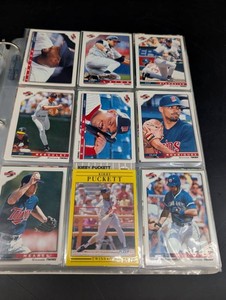 Vintage Sports Card Binder Collection Baseball Football Basketball