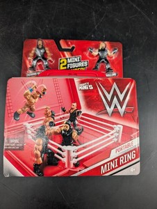 WWE Mighty Minis Portable Mini Ring With Seth Rollins & Roman Reigns