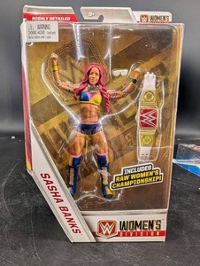 Sasha Banks WWE Womens Division Action Figure With Raw Womens Championship