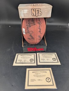 Wilson NFL Autographed Full Size Football With 3 Coas