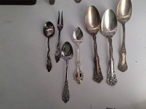 Mixed Lot WM Rogers Silverplate Flatware & Michael Kors Crossbody Bag
