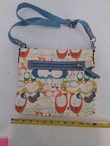 Coach Signature Butterfly Print Crossbody Shoulder Bag