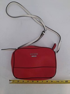 GUESS Red Saffiano-Style Crossbody Bag