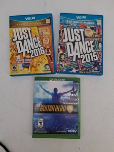 3-Game Mixed Lot - Just Dance 2015 & 2016, Guitar Hero Live
