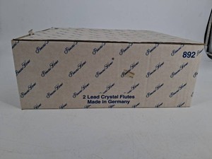 Princess House Lead Crystal Flutes 2-Piece Set Made in Germany