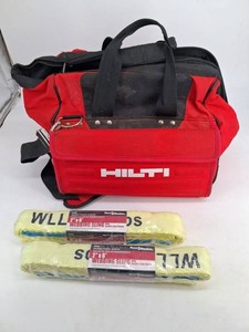 Mixed Lot Hilti Tool Bag, 2 Haul-Master Slings & Hand Tools