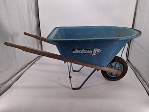 Jackson Jr. Wheelbarrow Blue Poly Tub