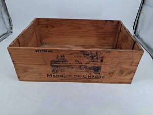 Vintage Marquis De Chasse Bordeaux 1999 Wooden Wine Crate 20 X 12 X 7 in