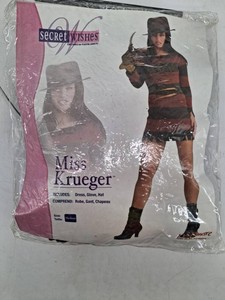 Secret Wishes Miss Krueger Adult Costume Size Medium