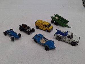Vintage Hot Wheels Die-Cast Vehicle & Trailer Mixed Lot of 6