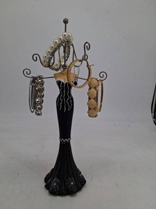 Assorted Costume Jewelry & Display Stand Mixed Lot