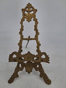 Jaimson Brass Easel Picture Frame Ornate Gothic Style