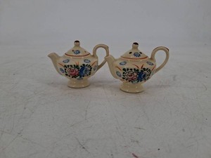 Floral Ceramic Teapots With Lids (Lot of 2)