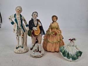 Vintage Royal Doulton Sundae Best Figurine & Assorted Figures (Lot of 4)