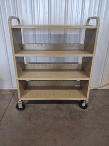 Metal Rolling Retail Display Rack 36 X 14 X 36 in