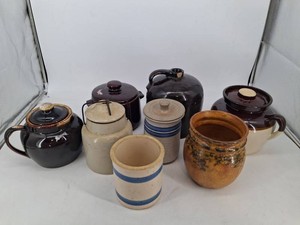 Vintage Stoneware Pottery & Glassware Mixed Lot