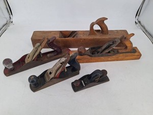Vintage Wooden Hand Plane Assortment (Lot of 5)